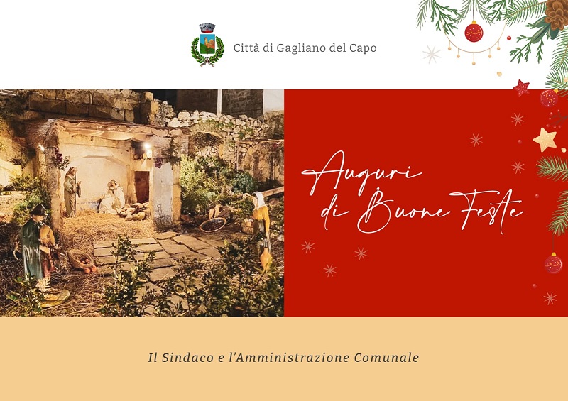 AUGURI DI BUONE FESTE DA PARTE DEL SINDACO E DELL’AMMINISTRAZIONE COMUNALE